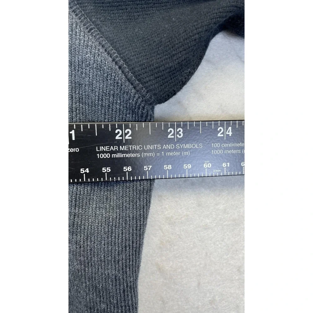 Columbia Sweater‎ Mens XL Gray Black Half Zip Vertex Chest Pocket Raglan Outdoor